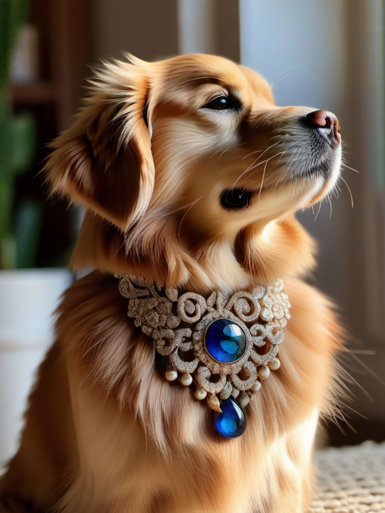 The Baron of the Garden: A Dog's Portrait in Oil